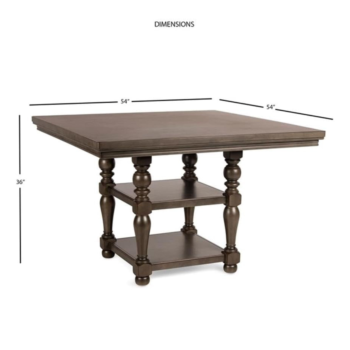 Caswell Counter Table by Steve Silver - Gray