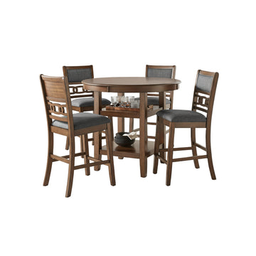 Pasadena (5-Piece) Counter Dining Table Set by Vilo Home - Brown/Gray