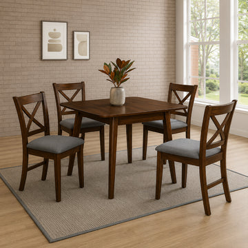 Belfast (5-Piece) Dining Set by Best Home - Brown