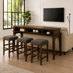 Manchester Sofa Table Set by Best Home - Brown