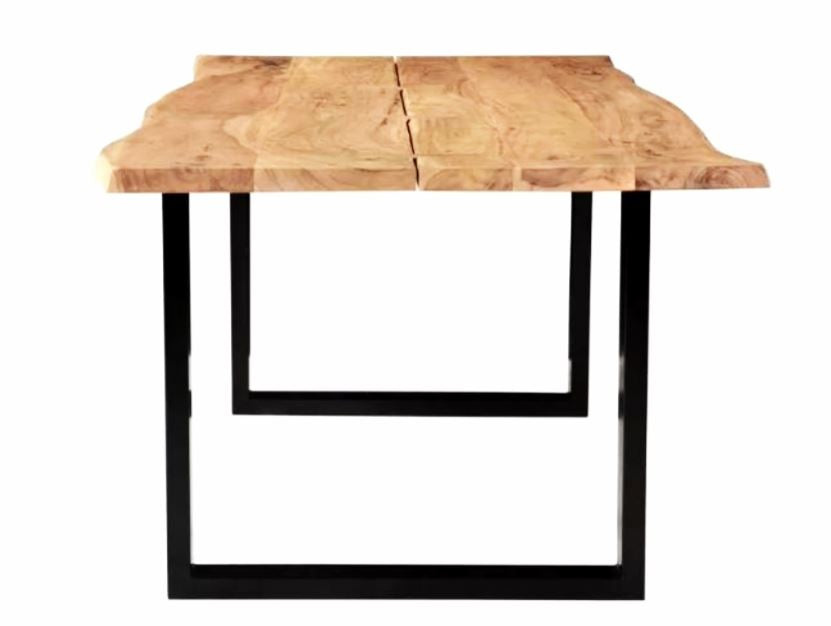 Live Edge Dinging Table - Wisbone /Black