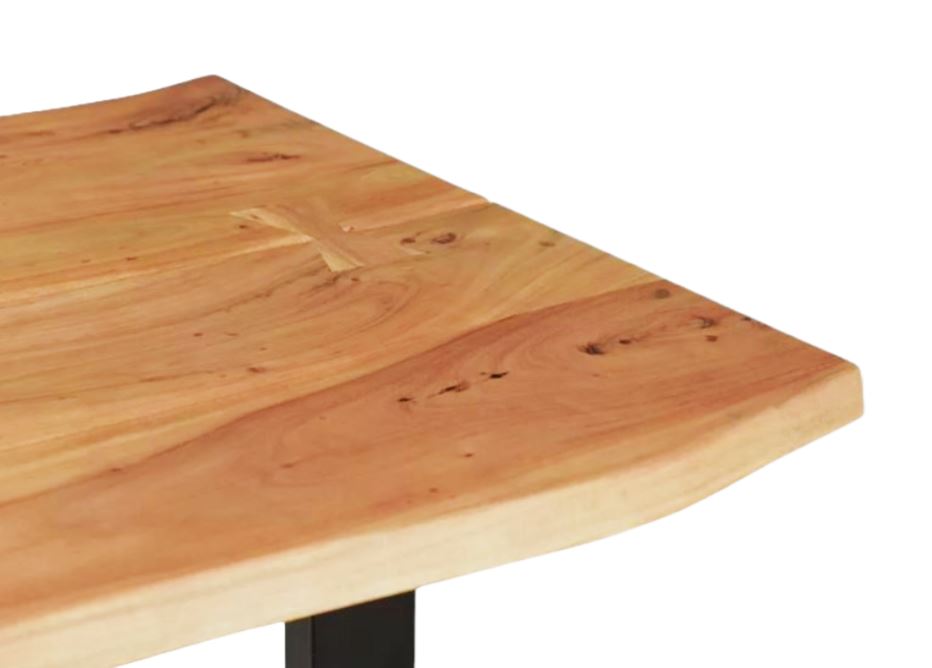 Live Edge Dinging Table - Wisbone /Black