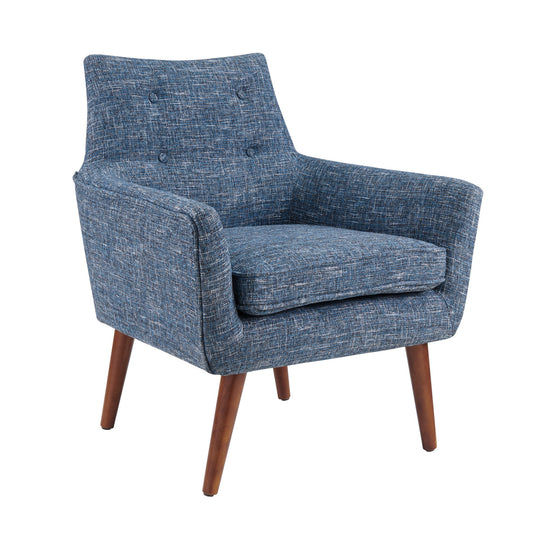 Artemis Button Tufted Chair by Powell - Blue/Dark Gray