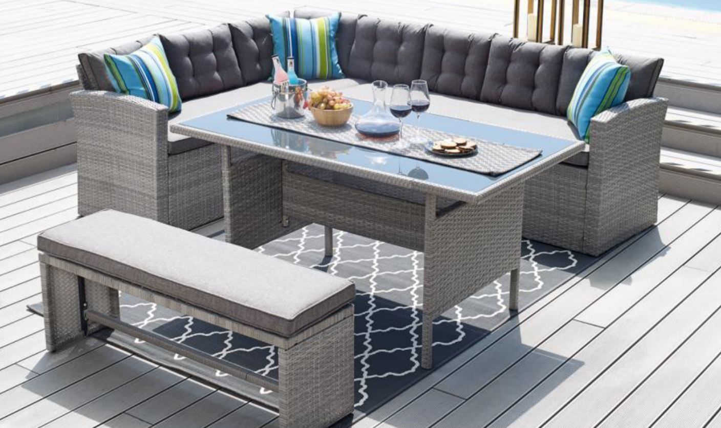 Best Home Patio 4 Piece Corner Sofa Set