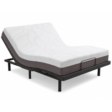 Bundle: SilverRest Luna Waterfall King Size Mattress + Aquarius Wireless Adjustable Bed Base