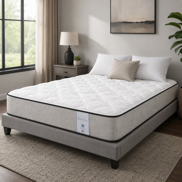SilverRest Backsaver Twin Size Mattress - White/Gray