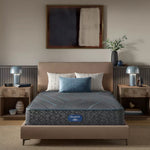 Beautyrest Level Two 12" Hybrid Medium Firm Mattress -  Blue/Gray
