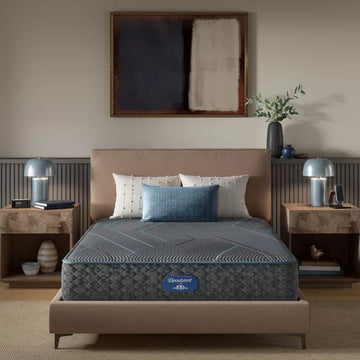 Beautyrest Level Two 12" Hybrid Medium Firm Mattress -  Blue/Gray