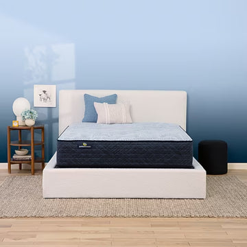 Serta Perfect Sleeper Lagoon Nights 13.5" Plush Twin XL Mattress - Blue/White