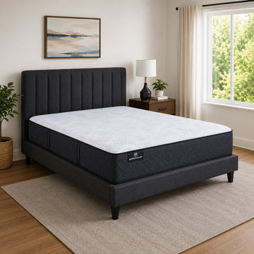Colchón Serta Perfect Sleeper Lagoon Nights Twin, azul/blanco
