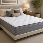 Comfort Bedding Supreme 10" Euro Top Mattress - White/Gray