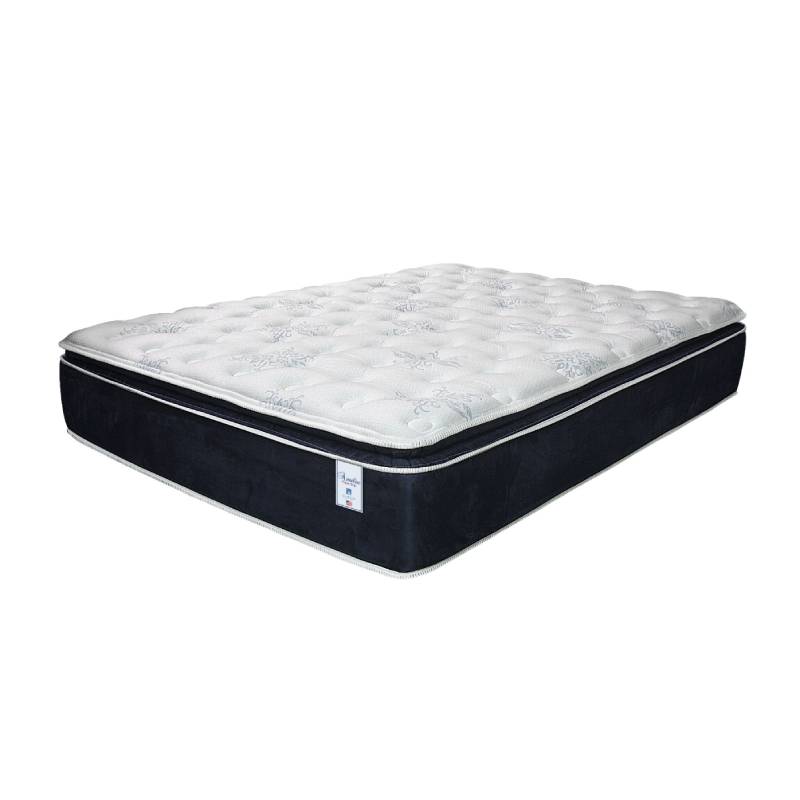SilverRest Amelia 12" Pillow Top Mattress - White/Navy