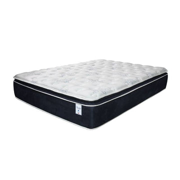 Colchón SilverRest Amelia Pillow Top tamaño queen - Blanco/azul marino