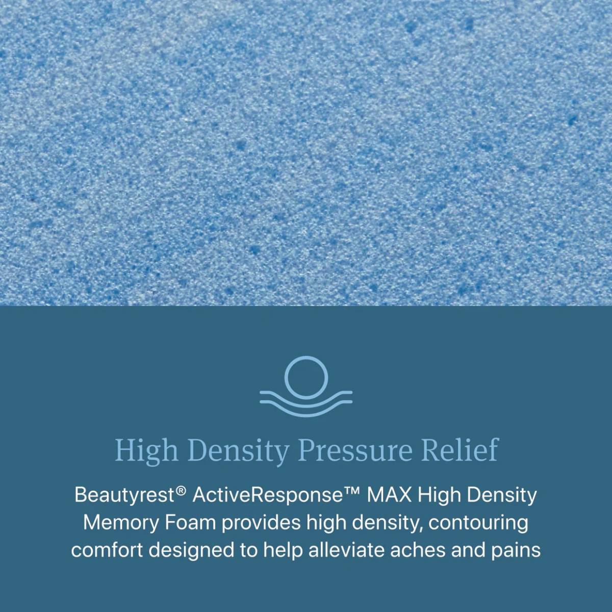 Beautyrest Level Two 12" Hybrid Medium Firm Mattress -  Blue/Gray