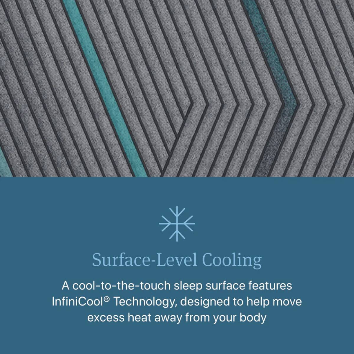Beautyrest Level Two 12" Hybrid Medium Firm Mattress -  Blue/Gray