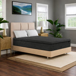 Diamond Mattress Shadow 12" Hybrid Cooling Firm Mattress - Gray/Black