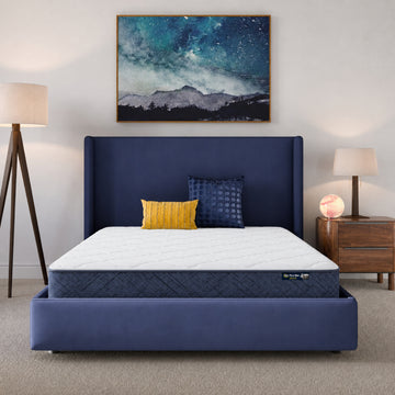 Serta Perfect Day 7" Firm Queen Mattress in Box - White/Blue