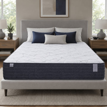 Comfort Bedding Italia 1 Firm Mattress - Black/White