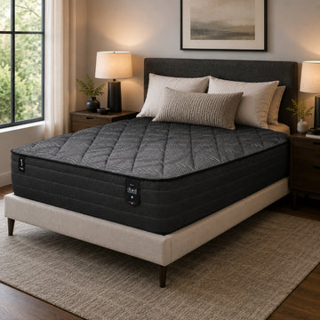 Comfort Bedding IBed Firm Tight Top Eastern King Size Mattress - Black