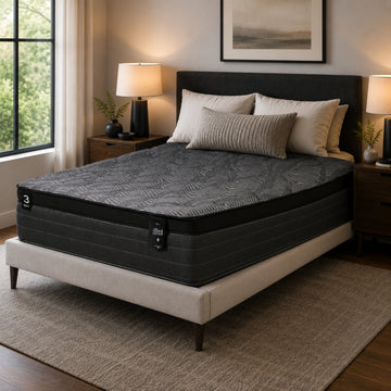 Comfort Bedding iBed Medium Pillow Top Queen Mattress - Black