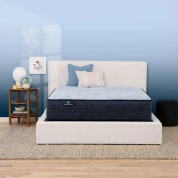 Colchón Serta Perfect Sleeper Lagoon Nights Plush California King, azul/blanco