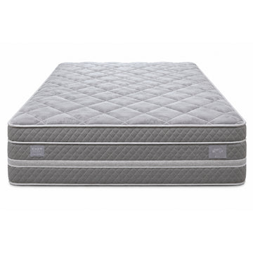 Colchón híbrido gris Comfort Bedding de 14 pulgadas, tamaño California King