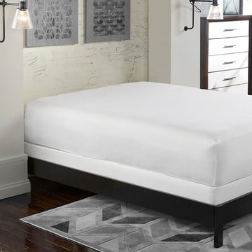 Protector de colchón tamaño king PureCare ReversaTemp de 5 lados con superficie reversible para dormir que se enfría o calienta - Blanco 