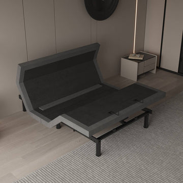 Aquarius 400 Massage Plus Adjustable Base by Logic Data- Black