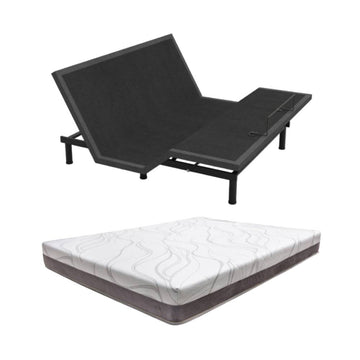 Bundle: Aquarius Wireless Adjustable Base + Spring Air Cobre 14" Firm Mattress