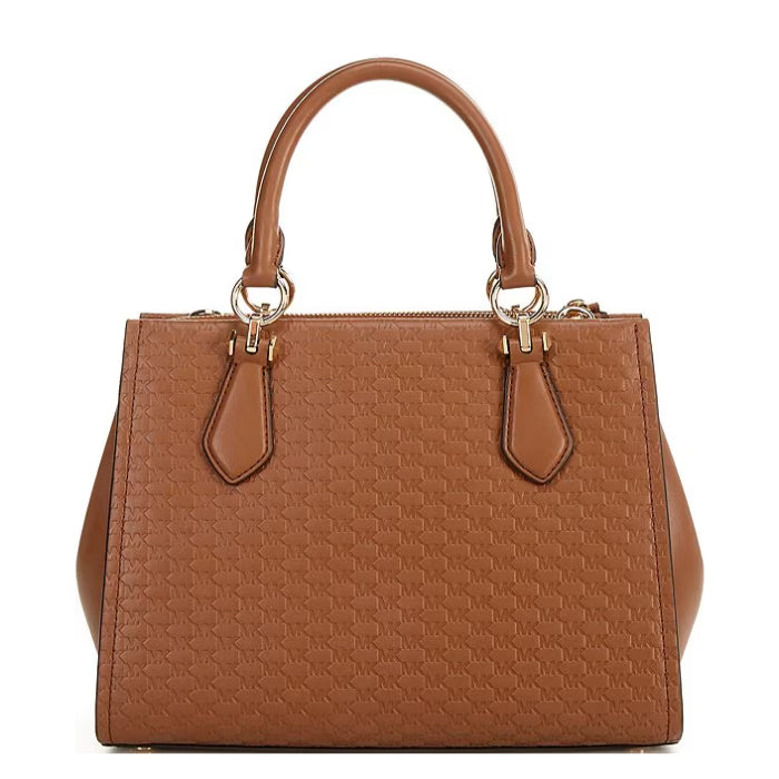 Michael Kors Marilyn Medium Satchel Handbag - Camel/Luggage