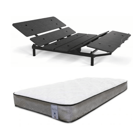 Juego de cama Queen: cama ajustable Cosmo + colchón Luna