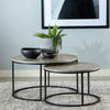 Lainey Round Nesting (2-Piece) Coffee Table by Coaster - Gray