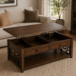 Toledo 48" Lift-Top Coffee Table by Picket House Furnishings - Brown