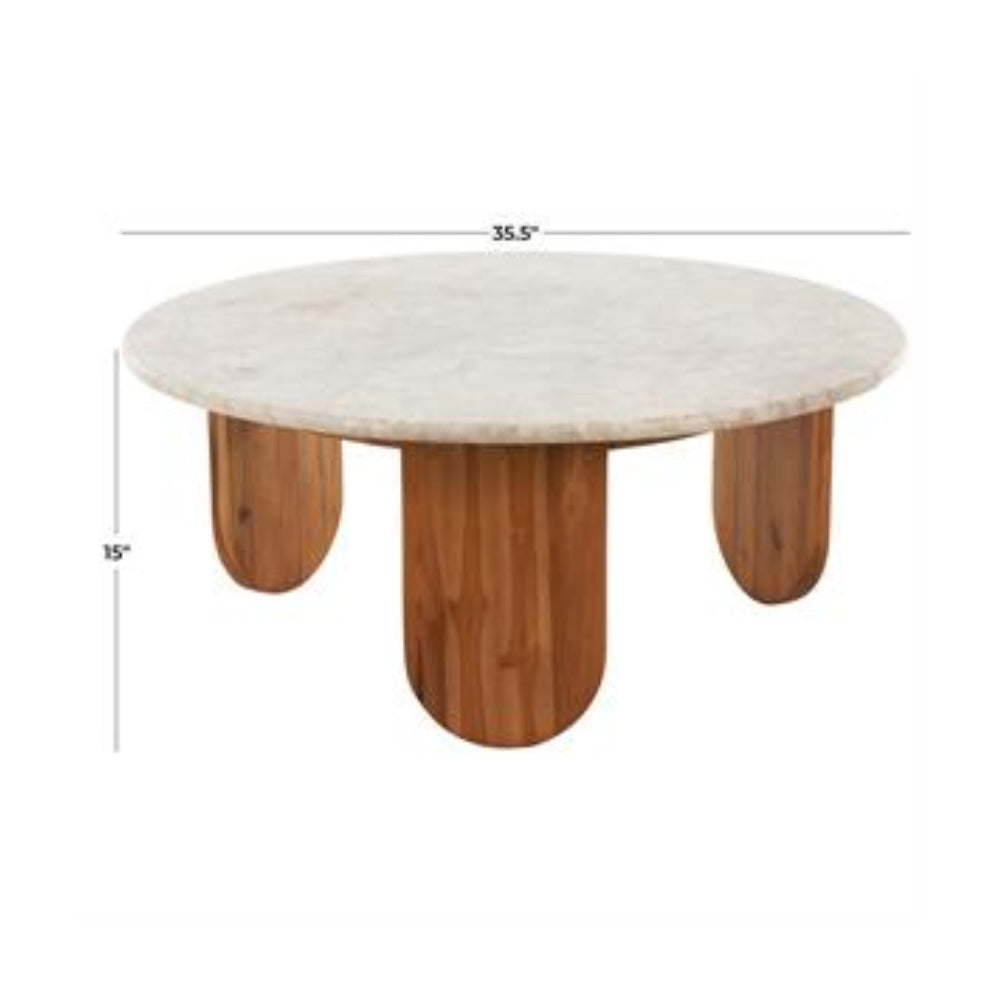 15" Coffee Table by Decor Mache - Brown