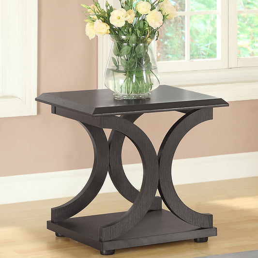Shelly 22" Rectangular End Table by Coaster - Brown