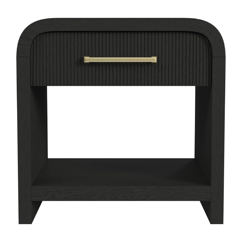 24" End Table with USB by Picket House Furnishings - Black