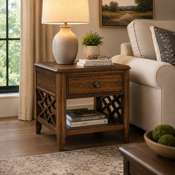 Toledo 24" End Table by Picket House Furnishings - Brown