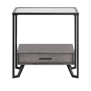 Mesa auxiliar Ponderay de 24" con cajón de Furniture of America