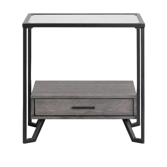 Mesa auxiliar Ponderay de 24" con cajón de Furniture of America