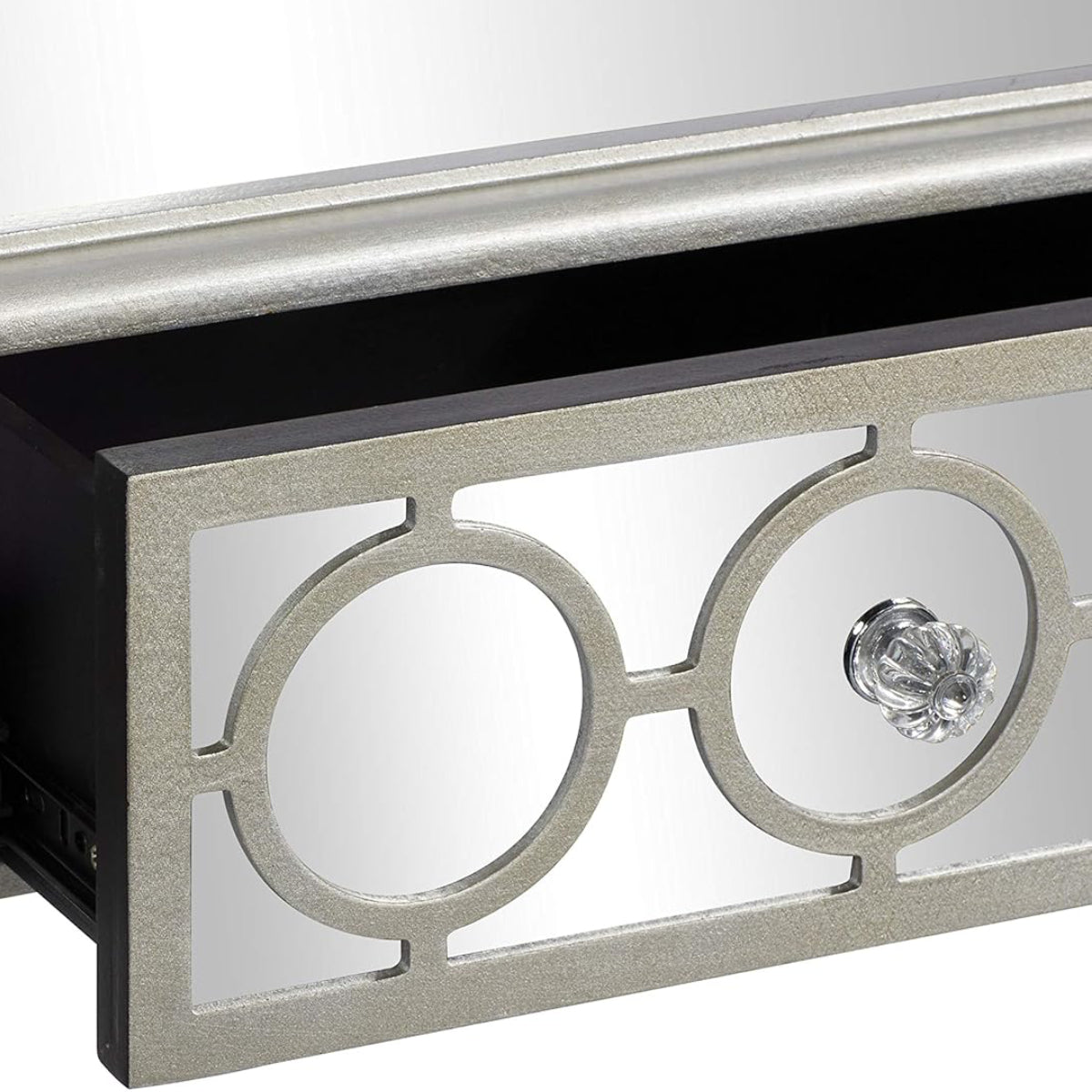 Glam White Mirror Console Set
