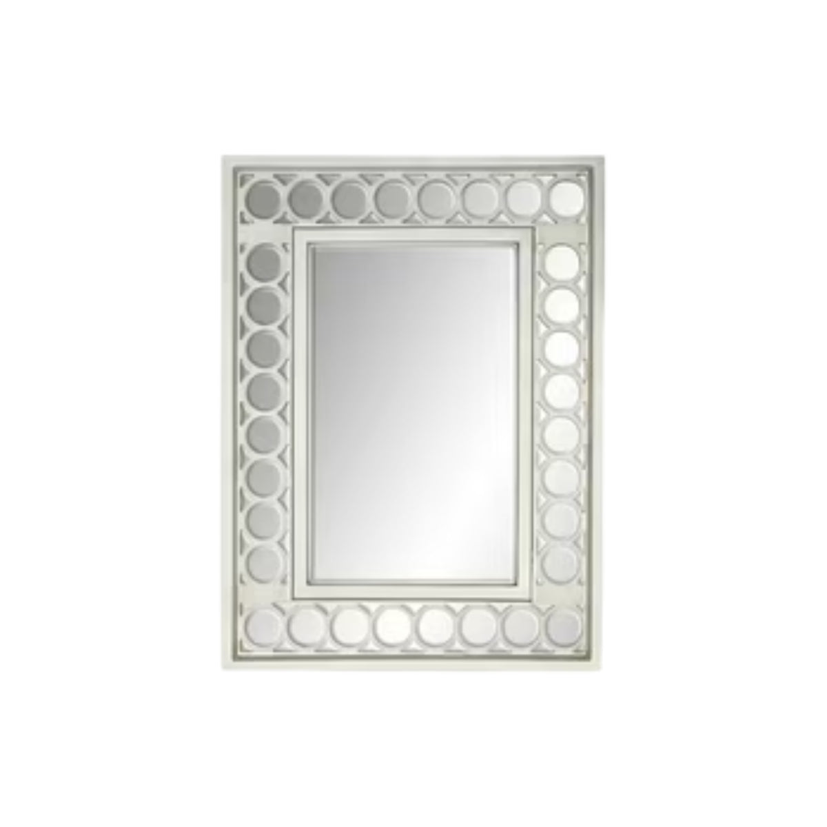Glam White Mirror Console Set