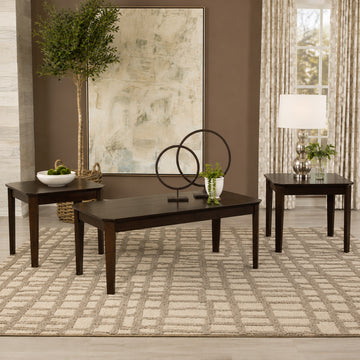 Amaro (3-Piece) Coffee and End Table Set by Coaster Furniture - Brown