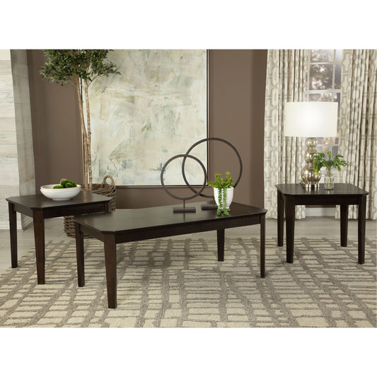 Amaro Coffee and End Table Set by Coaster (3-Piece) - Brown