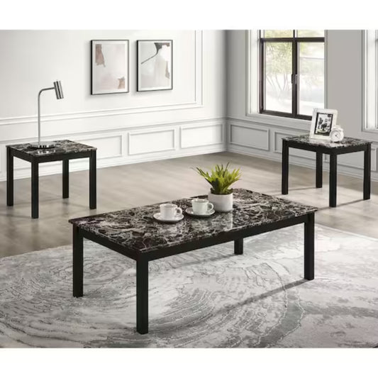 Findlay (3-Piece) Coffee and End Table by Furniture of America - Black