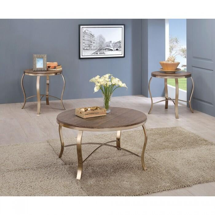 Wicklow 3-Piece End & Coffee Table Set by Furniture of America