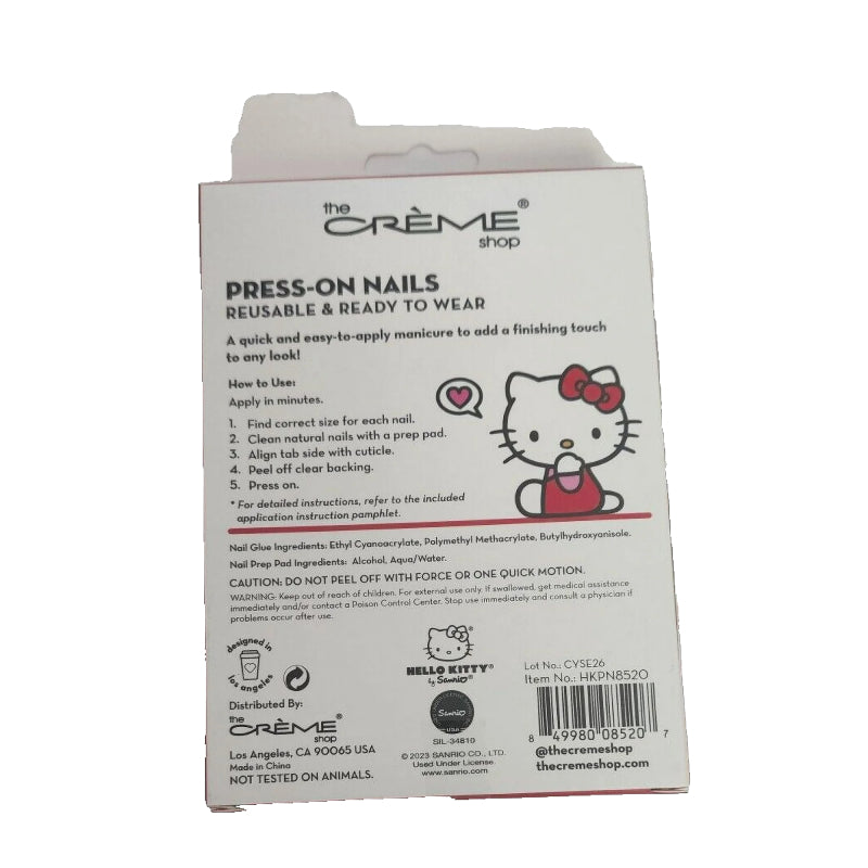 The CrÃ¨me Shop X Hello Kitty Press-on Nails