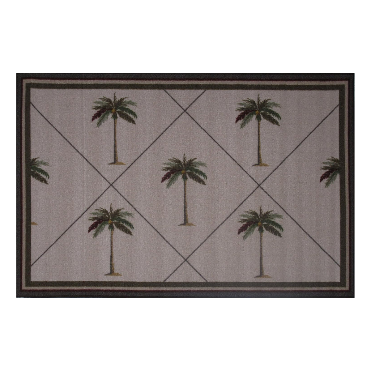 L.A Rugs 3' 3" x 4' 10" Farm Roads Rectangular Area Rug - Gray