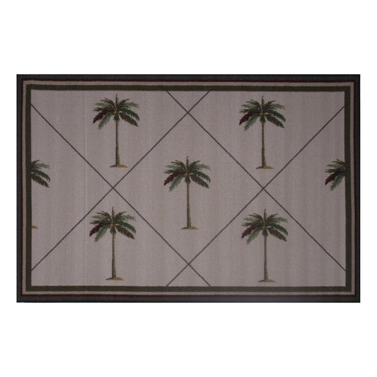 L.A Rugs 3' 3" x 4' 10" Farm Roads Rectangular Area Rug - Gray