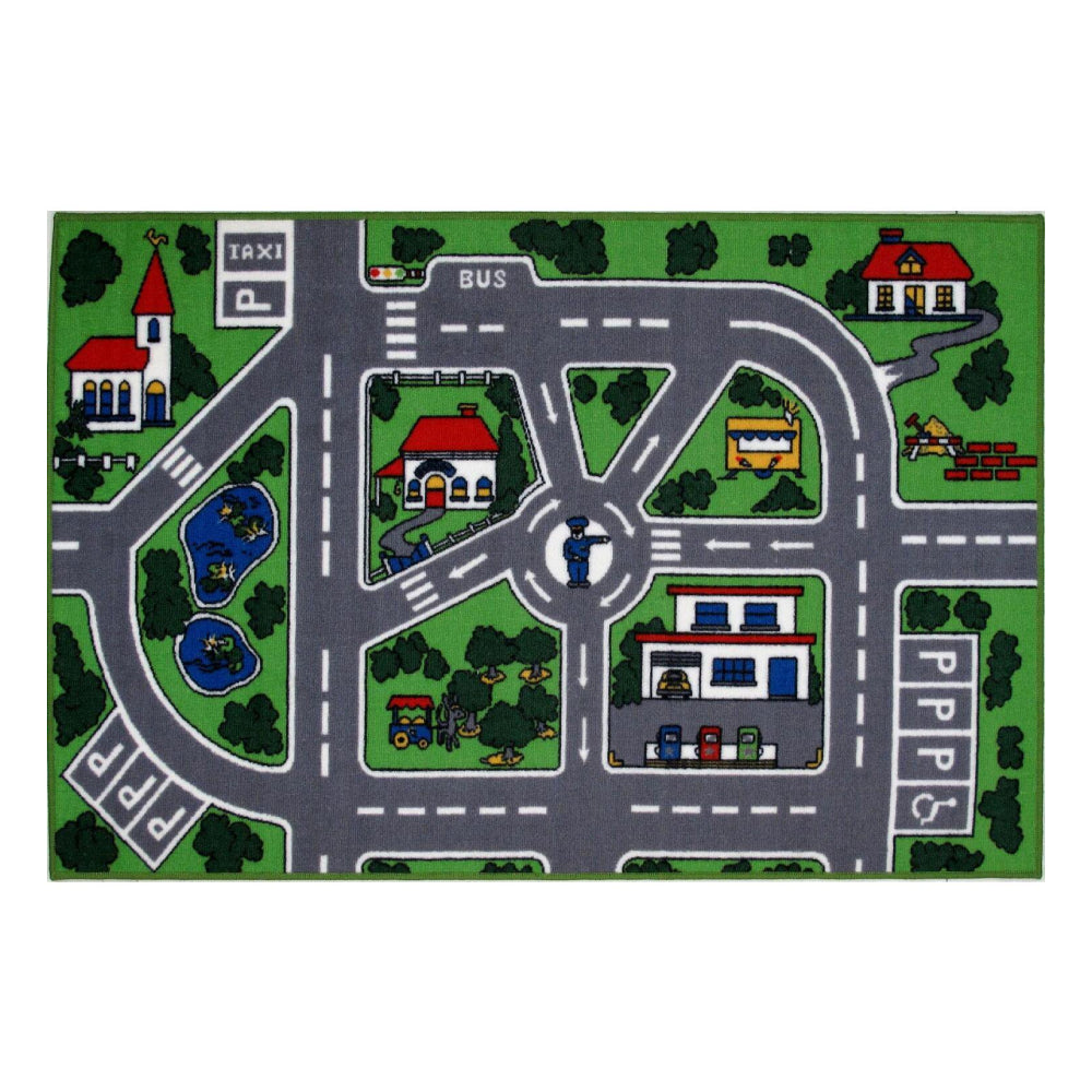 L.A Rugs 47" x 31" Fun Time Streets Rectangular Area Rug