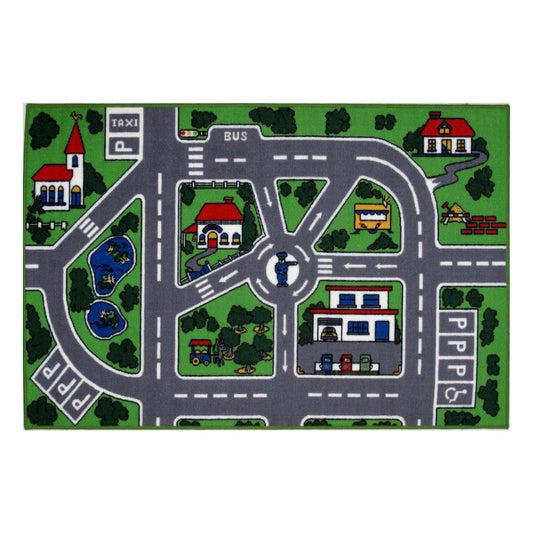 L.A Rugs 47" x 31" Fun Time Streets Rectangular Area Rug